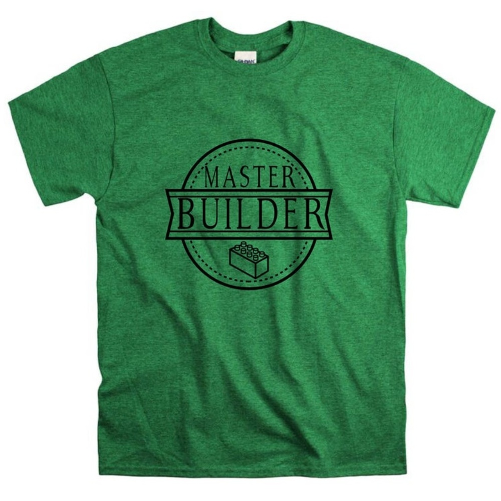 Master Builder Unisex Fit Tee Building Blocks Lego